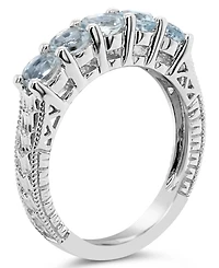 Blue Topaz (1-1/2 ct. t.w.) Ring Sterling Silver (Also Available Other Birthstones)