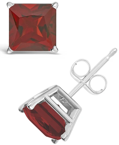 Garnet (2-5/8 ct. t.w.) Stud Earrings in Sterling Silver