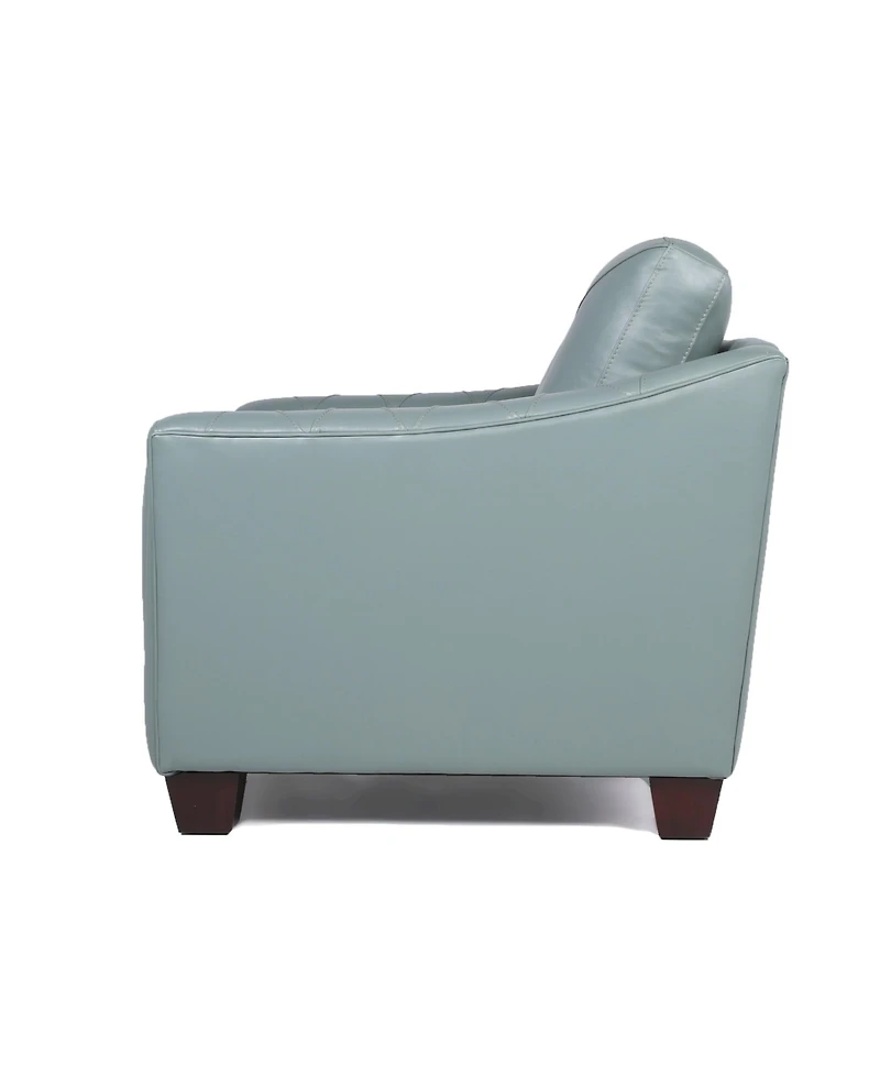 Jaira Tufted Leather Club Chair