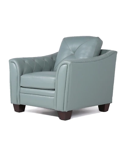 Jaira Tufted Leather Club Chair