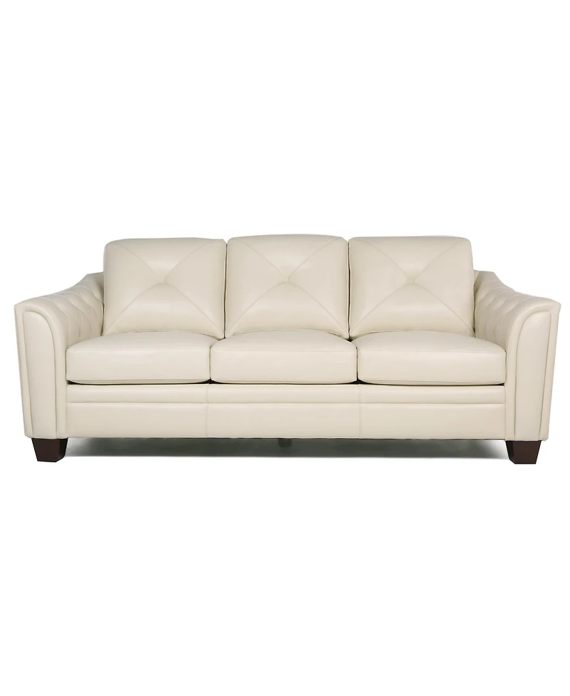 Jaira Tufted Leather Sofa