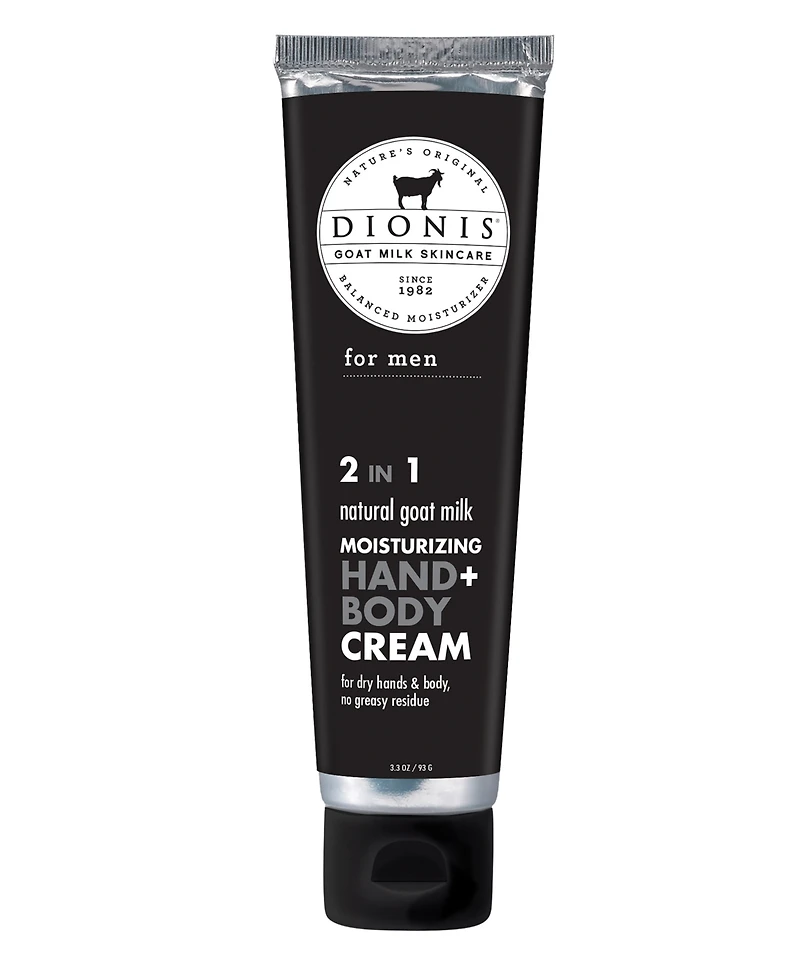 Dionis Men's Hand & Body Goat Milk Cream, 3.3 oz.