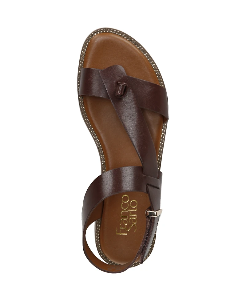 Franco Sarto Women's Glenni Hidden Adjustable Strap Flat Sandals
