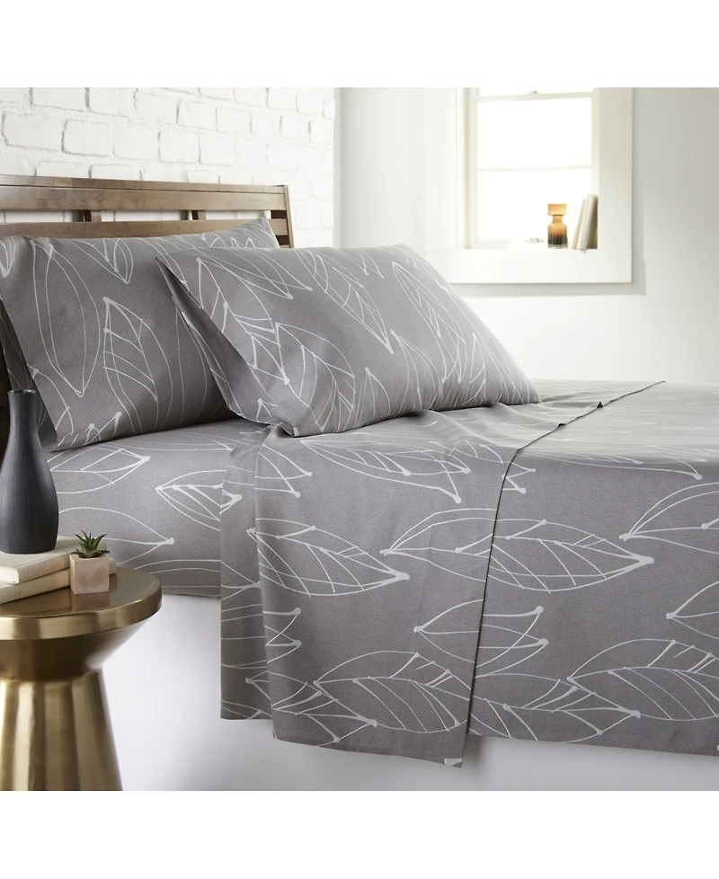 Southshore Fine Linens Modern Foliage Ultra Soft 4-Pc. Sheet Set, Full
