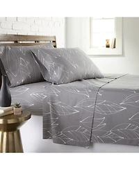 Southshore Fine Linens Modern Foliage Ultra Soft 4-Pc. Sheet Set, Full