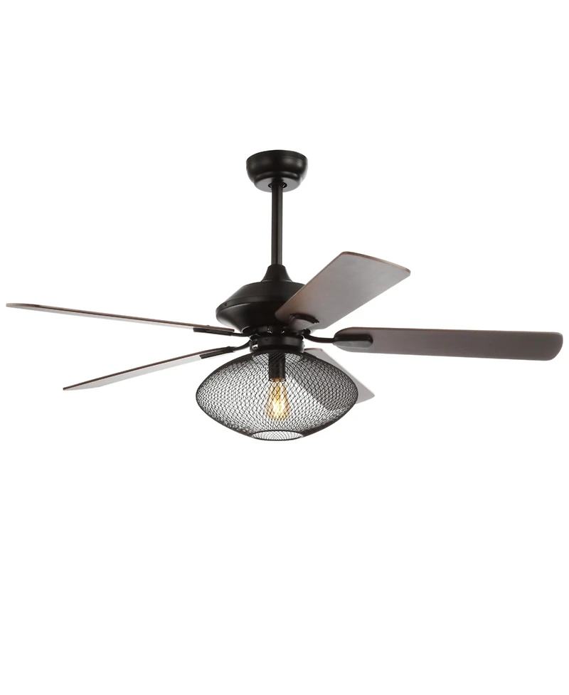 Clift 52" 1-Light Mid-Century Led Ceiling Fan with Remote