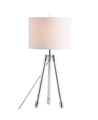Wyman 30.5" Surveyor's Tripod Crystal, Led Table Lamp