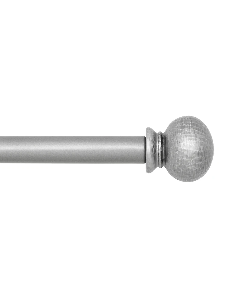 Farmhouse Adjustable 28"-48" Curtain Rod with Ball Finials