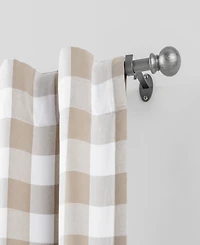 Farmhouse Adjustable 86"-120" Curtain Rod with Ball Finials