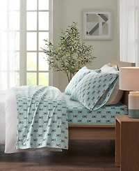 Madison Park Novelty Printed Cotton Flannel 4-Pc. Sheet Set, California King
