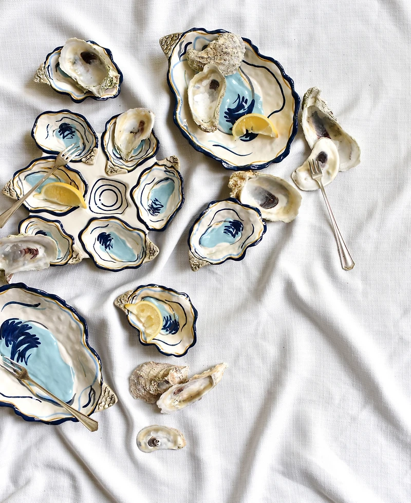 Coton Colors by Laura Johnson Oyster Trinket Bowl
