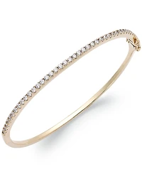 Arabella Sterling Silver Cubic Zirconia Bangle Bracelet (1-3/4 ct. t.w.) (Also available 14k Gold over Silver)