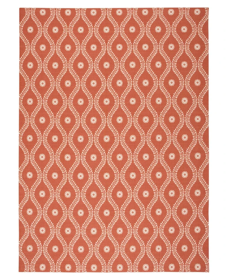 Long Street Looms Backyard BAC085 Rust 7'9" x 10'10" Outdoor Area Rug