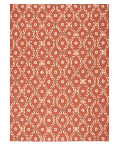 Long Street Looms Backyard BAC085 Rust 7'9" x 10'10" Outdoor Area Rug