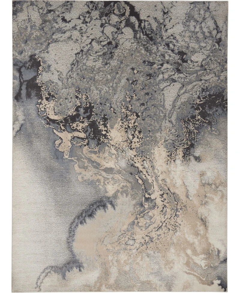 Long Street Looms Samuel SAM08 Gray 9'3" x 12'9" Area Rug