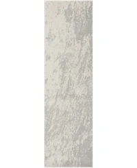 Long Street Looms Samuel SAM12 Ivory 2'2" x 7'6" Runner Rug