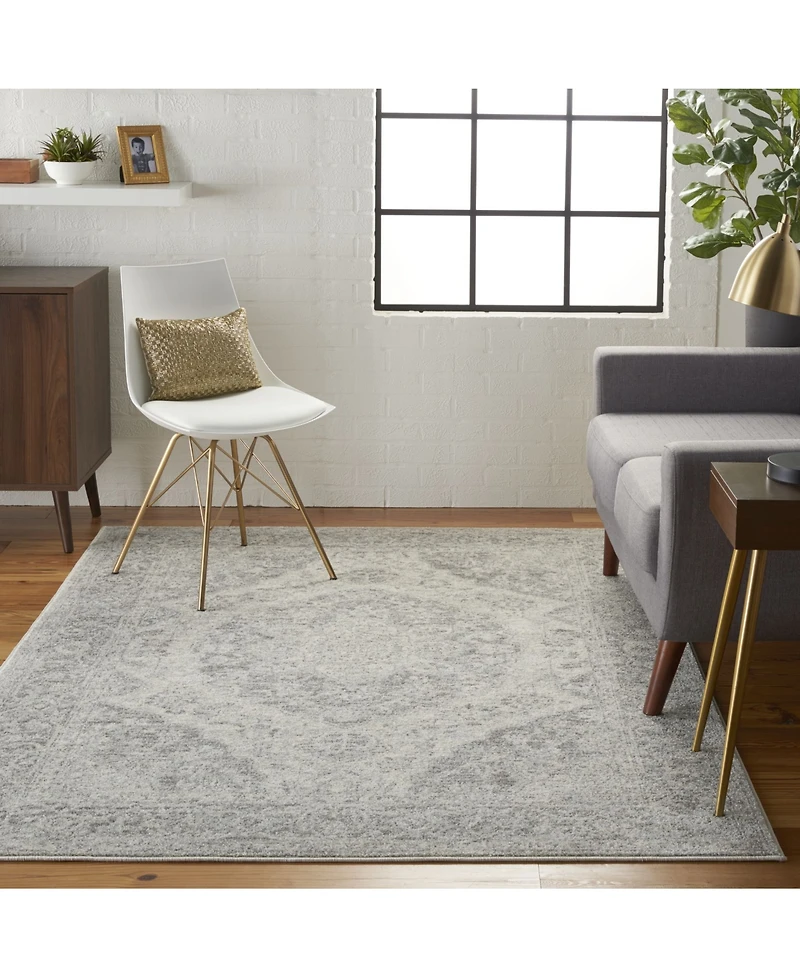 Long Street Looms Peace PEA05 Ivory 4' x 6' Area Rug