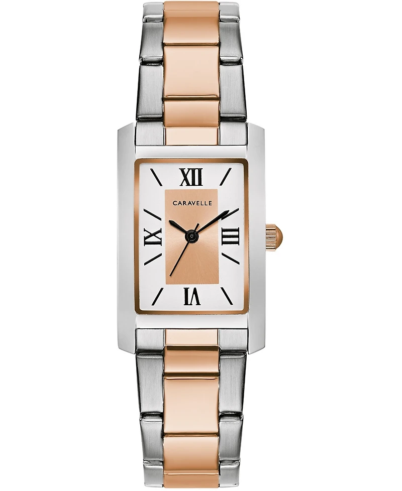 Caravelle Women's Two-Tone Stainless Steel Bracelet Watch 21x33mm