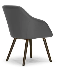 Glamour Home Set of 2 Adaya Arm Chair with Beech Legs