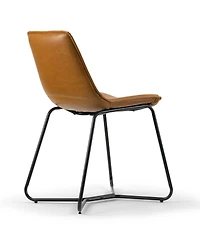 Glamour Home Set of 2 Amery Iron Frame Vintage-like Dining Chair