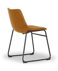 Glamour Home Set of 2 Adan Iron Frame Vintage-like Dining Chair