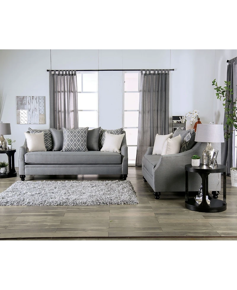 Furniture of America Cameron Park Upholstered Love Seat
