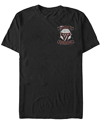 Fifth Sun Star Wars Men's Boba Mandalore Warrior Left Chest Short Sleeve T-Shirt