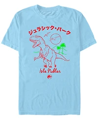 Fifth Sun Jurassic Park Men's Kanji Isla Nublar Short Sleeve T-Shirt