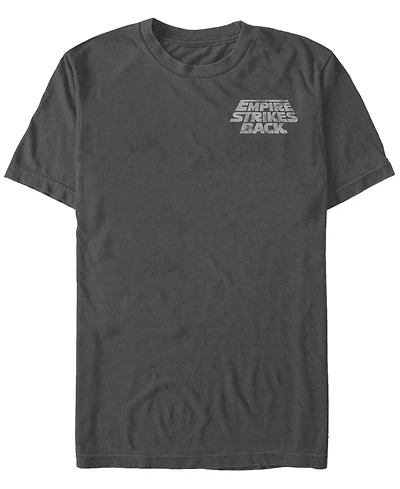 Fifth Sun Star Wars Men's The Empire Strikes Back Slanted Text Logo Short Sleeve T-Shirt