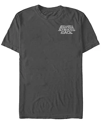 Fifth Sun Star Wars Men's The Empire Strikes Back Slanted Text Logo Short Sleeve T-Shirt