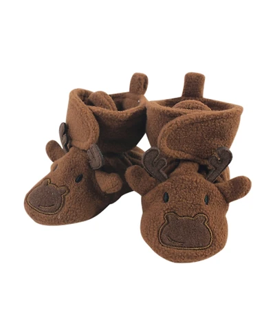 Hudson Baby Boys Unisex Plush Fleece House Slippers