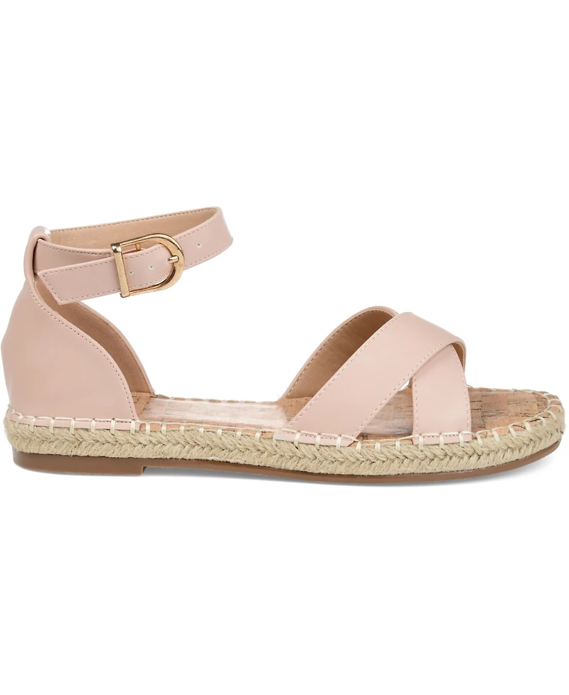 Journee Collection Women's Lyddia Espadrille Flat Sandals