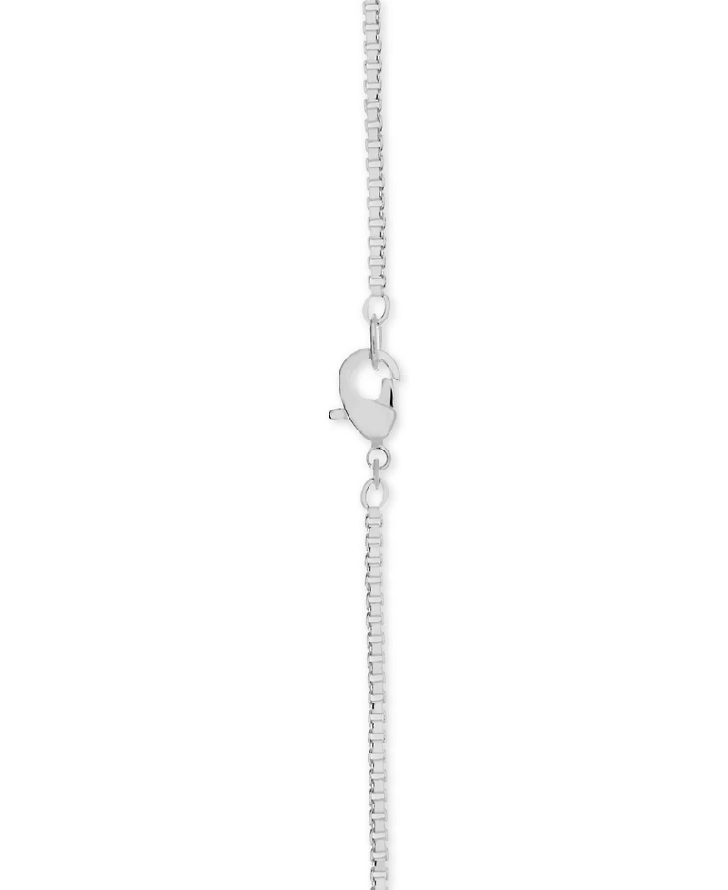And Now This Silver Plated Box Link 24" Chain Necklace