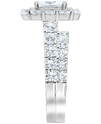 Certified Diamond Emerald Halo Bridal Set (4 ct. t.w.) 18k White, Yellow or Rose Gold