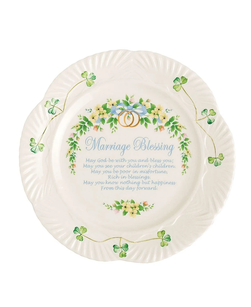 Belleek Pottery Marriage Blessing Plate