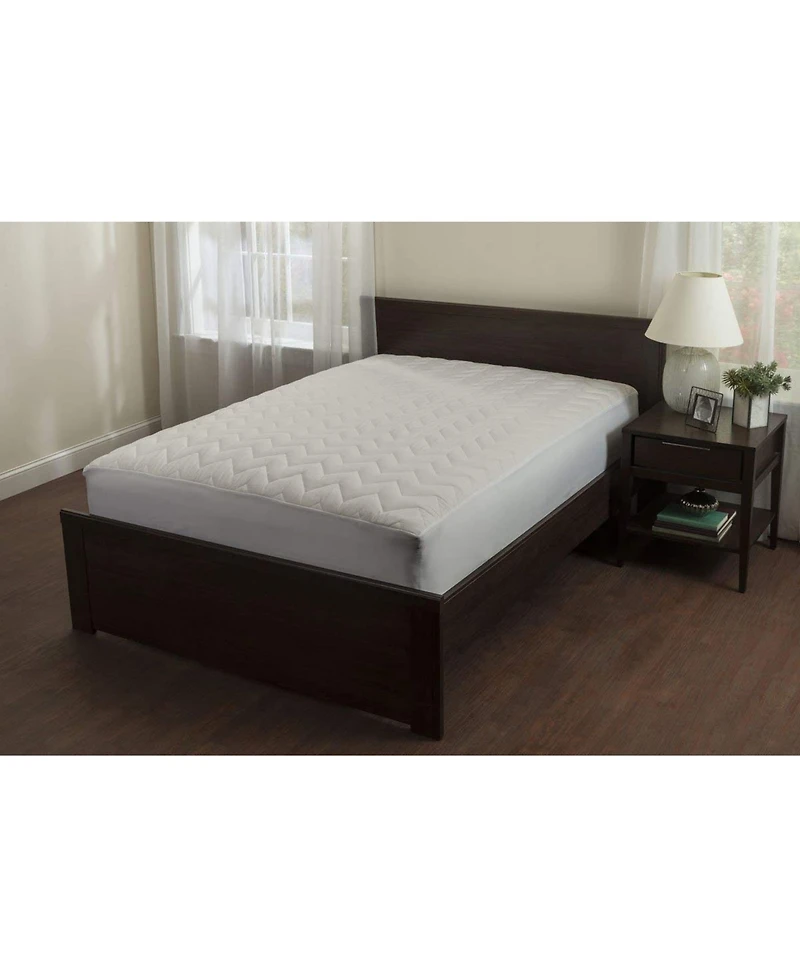 Waterguard Waterproof Quilted Mattress Pad Protector – White