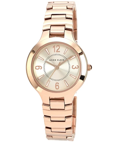Anne Klein Watch, Women's Rose Gold-Tone Bracelet 32mm Ak-1450RGRG