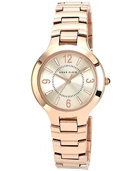 Anne Klein Watch, Women's Rose Gold-Tone Bracelet 32mm Ak-1450RGRG