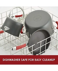 Rachael Ray Cucina Hard-Anodized 11" Deep Square Grill Pan