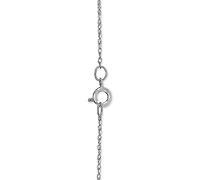 Aquamarine (7/8 ct. t.w.) & Diamond (1/20 ct. t.w.) 18" Pendant Necklace in 14k White Gold