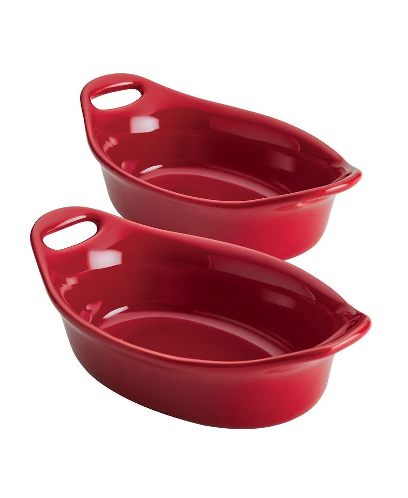 Rachael Ray Ceramics 2-Pc. Oval Au Gratin Set