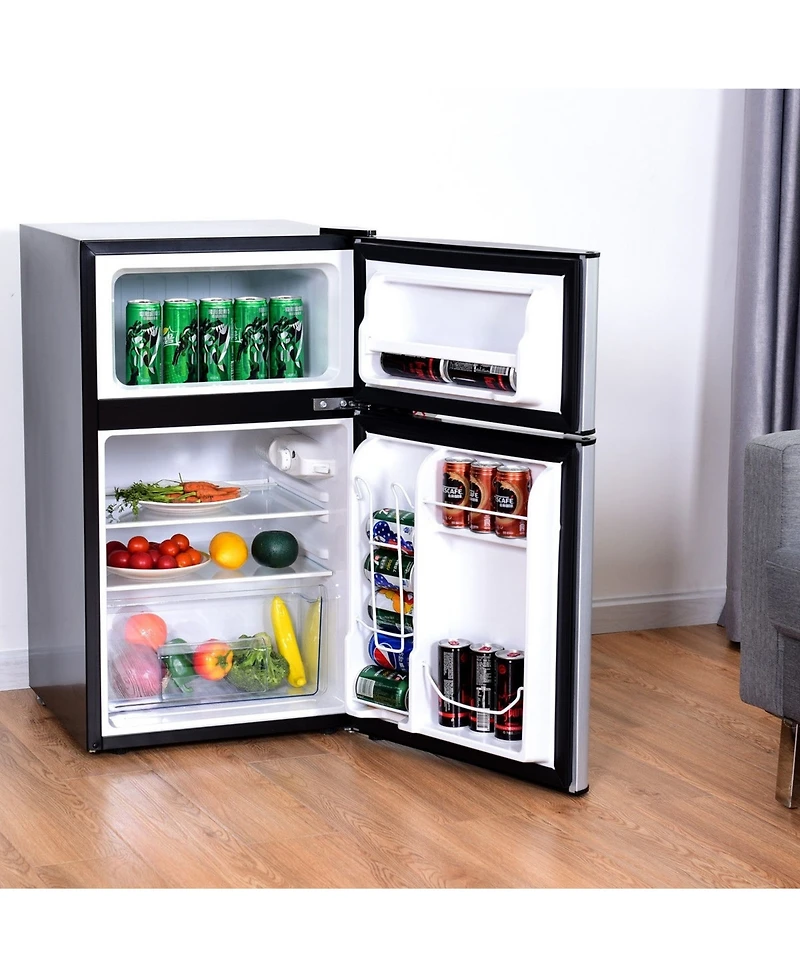 Refrigerator Small Freezer Cooler Fridge Compact 3.2 cu ft. Unit