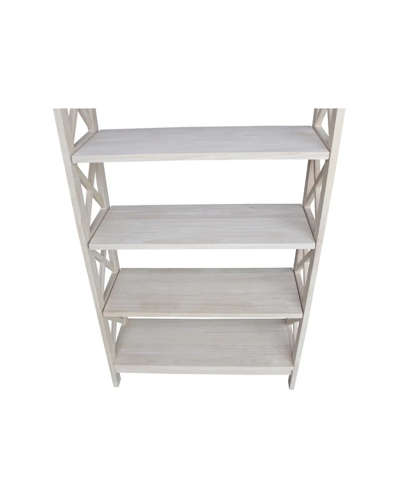 International Concepts X-Sided 4 Tier Shelf Unit