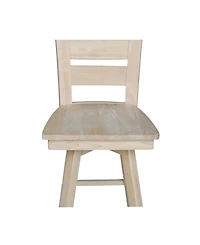 International Concepts Tuscany Bar Height Stool with Swivel and Auto Return