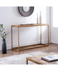Southern Enterprises Courtland Wood Patchwork Console Table