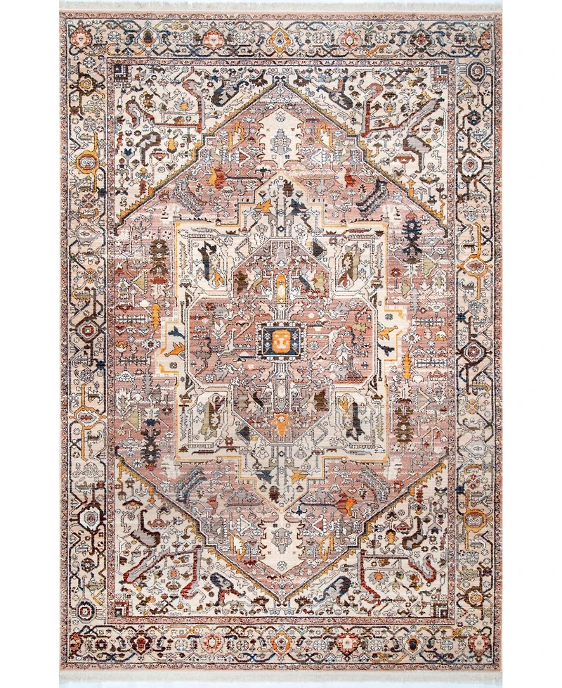 nuLoom Mystic Ehtel Medallion Fringe 5' x 7'9" Area Rug
