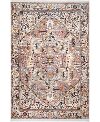 nuLoom Mystic Ehtel Medallion Fringe 5' x 7'9" Area Rug