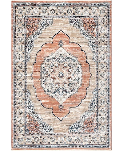 nuLoom Selina Noreen Oriental Beige 5'3" x 7'3" Area Rug