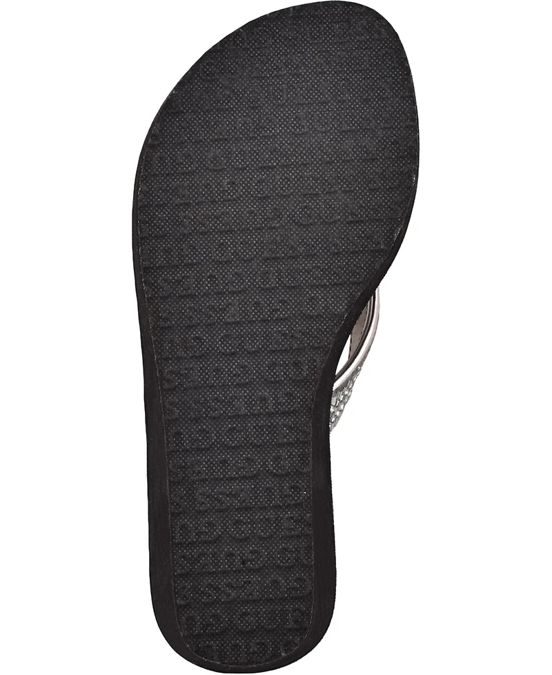 Guess Women's Sarraly Eva Logo Wedge Sandals