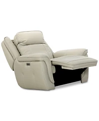 Lenardo 42" Leather Power Recliner, Created for Macy's